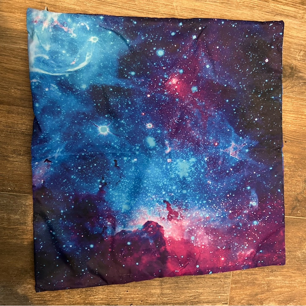 Galaxy throw pillow case